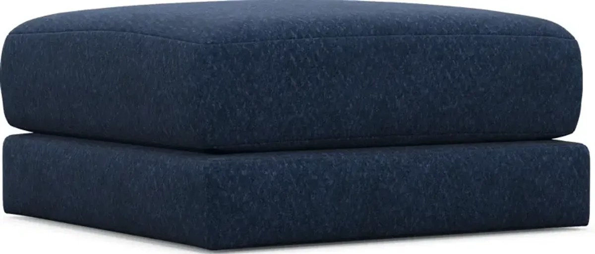 Nest Hybrid Comfort Short Ottoman - Oslo Navy