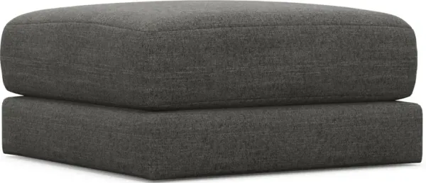 Nest Hybrid Comfort Short Ottoman - Curious Charcoal