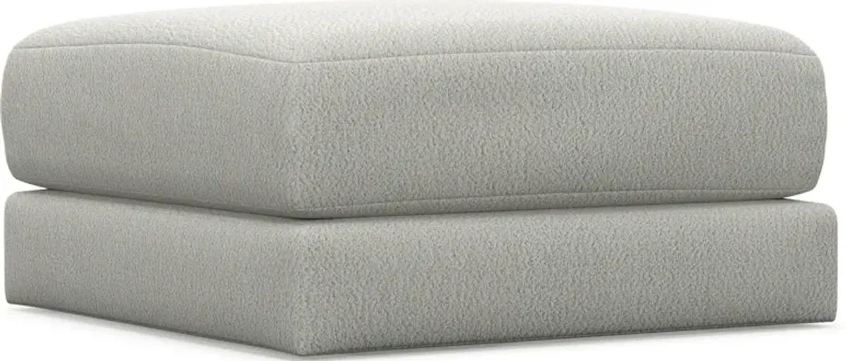 Nest Hybrid Comfort Short Ottoman - Oslo Snow