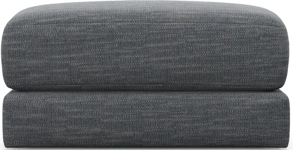 Nest Hybrid Comfort Short Ottoman - Dudley Indigo