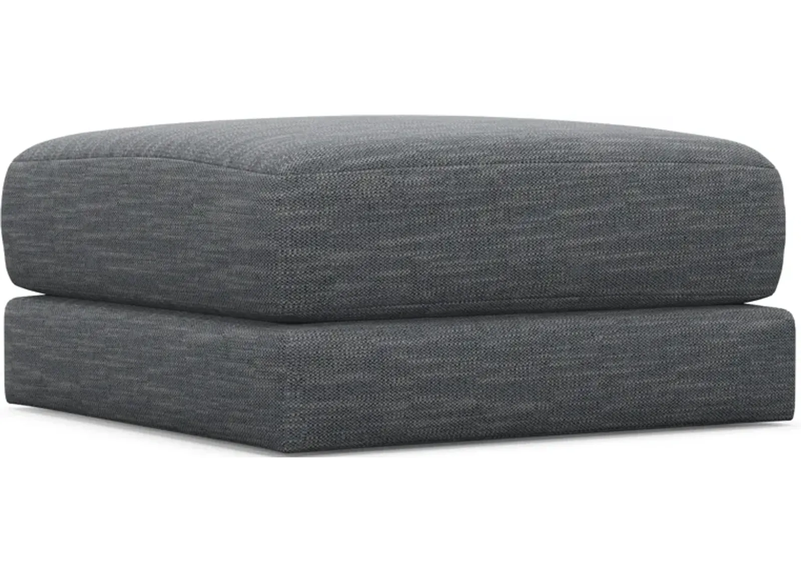 Nest Hybrid Comfort Short Ottoman - Dudley Indigo