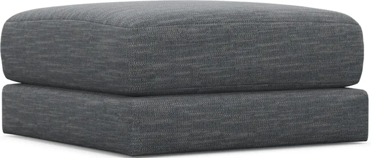 Nest Hybrid Comfort Short Ottoman - Dudley Indigo