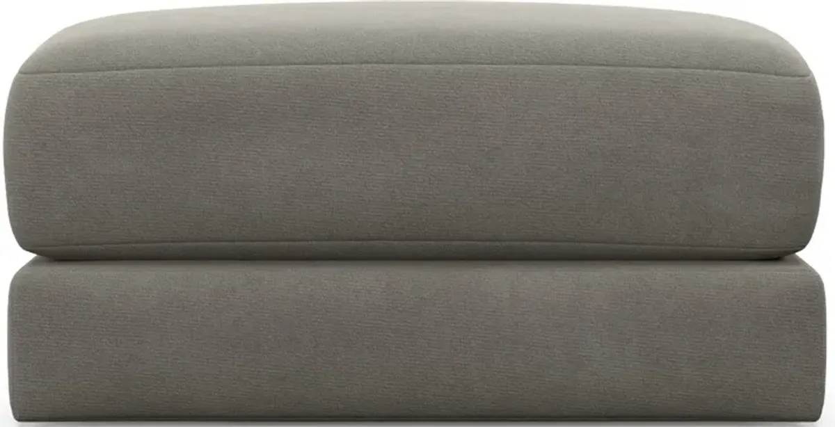 Nest Hybrid Comfort Short Ottoman - Abington Fog