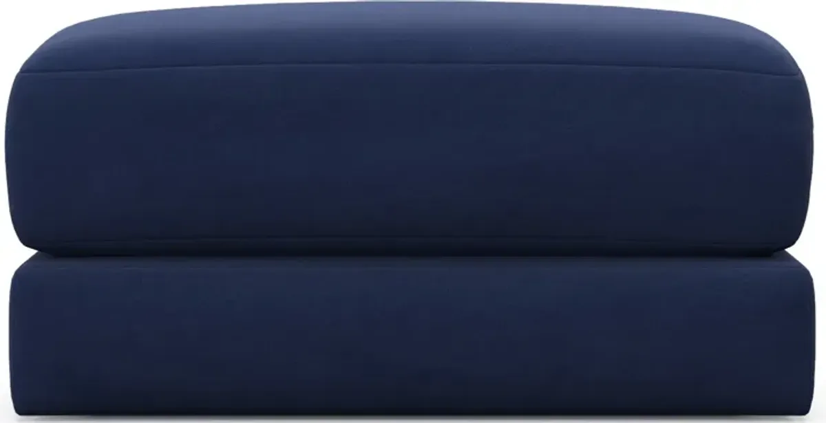 Nest Hybrid Comfort Short Ottoman - Abington Indigo