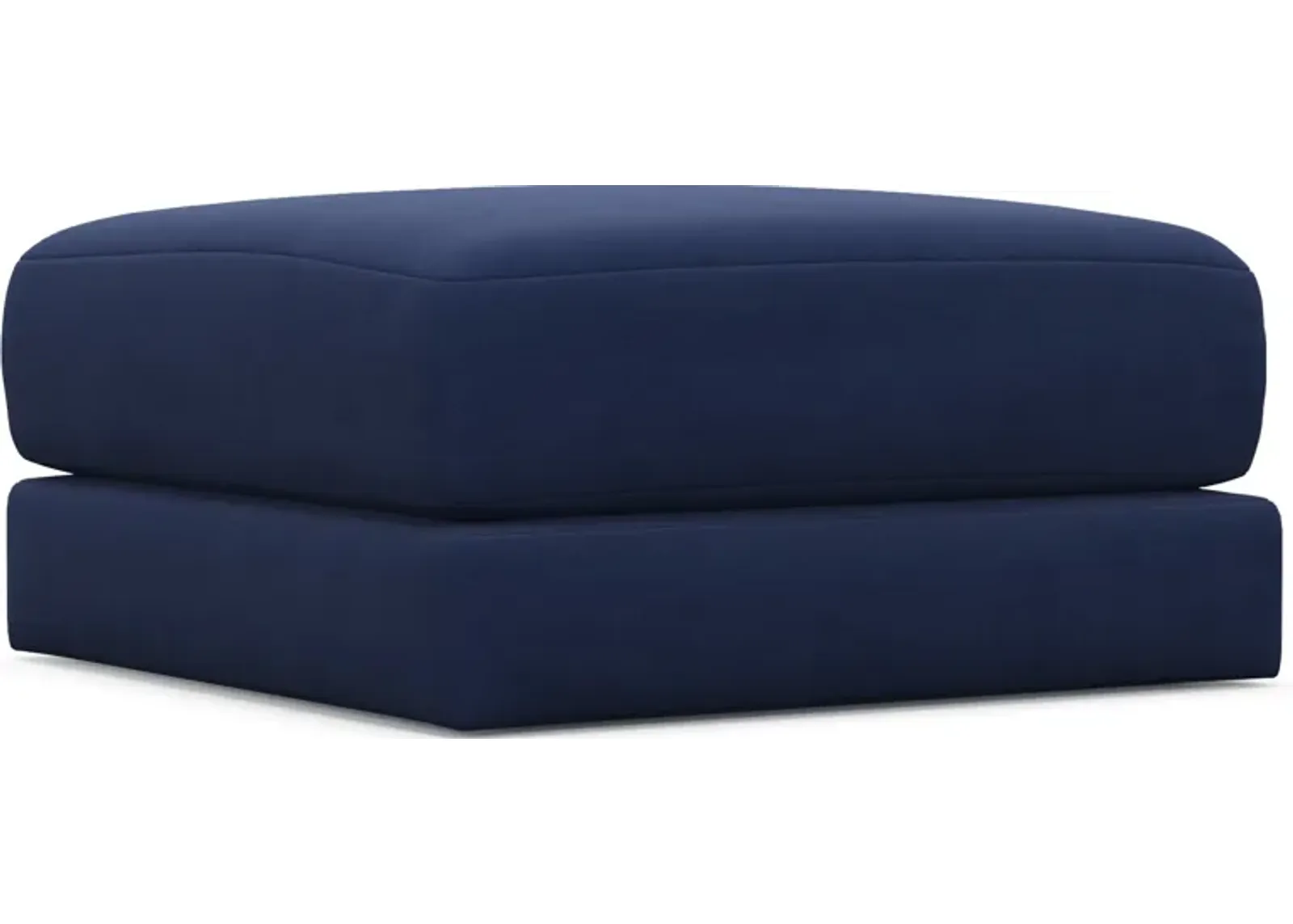 Nest Hybrid Comfort Short Ottoman - Abington Indigo