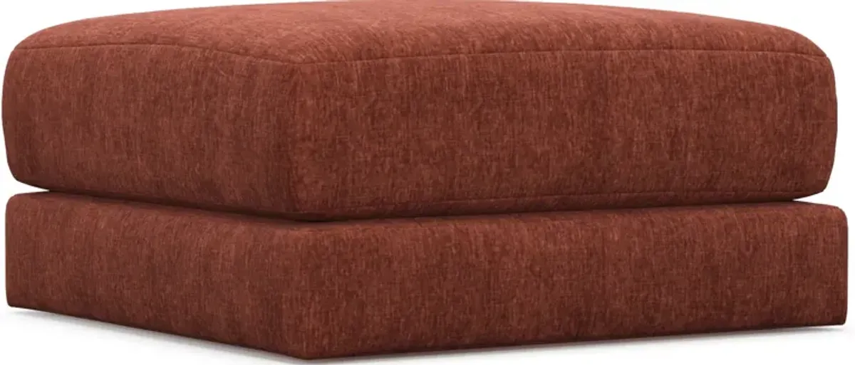 Nest Hybrid Comfort Short Ottoman - Contessa Paprika