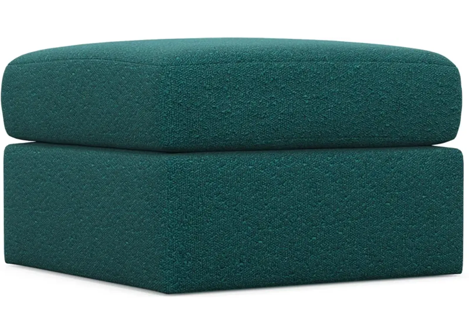 Nest Hybrid Comfort Tall Ottoman - Bloke Peacock