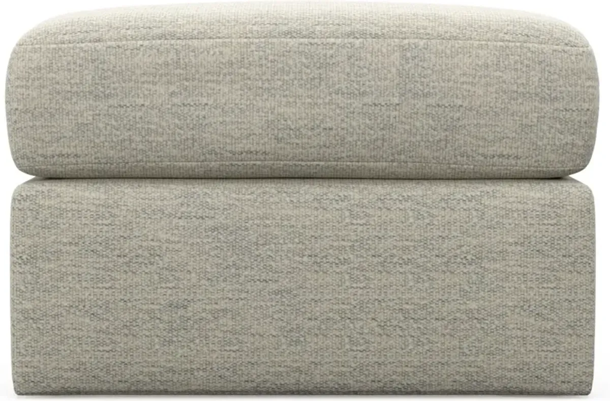 Nest Hybrid Comfort Tall Ottoman - Merino Chalk