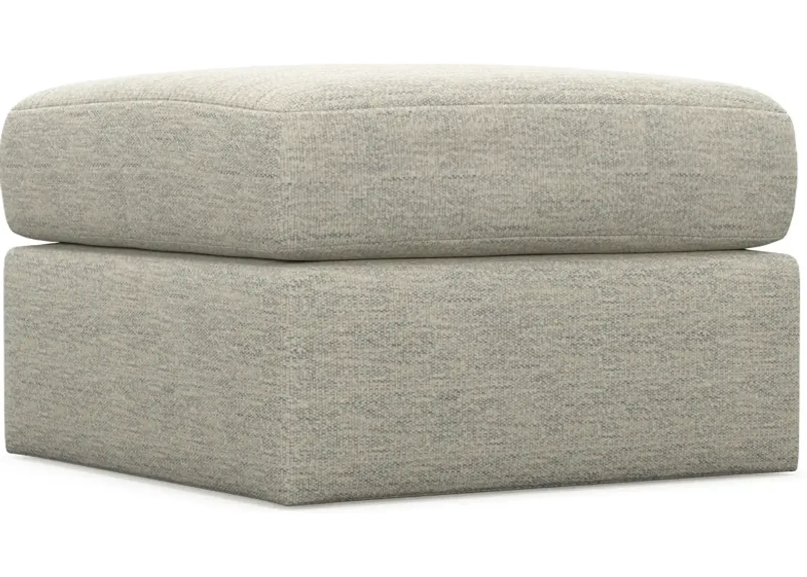 Nest Hybrid Comfort Tall Ottoman - Merino Chalk