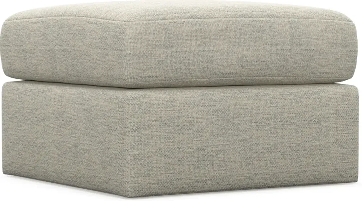 Nest Hybrid Comfort Tall Ottoman - Merino Chalk