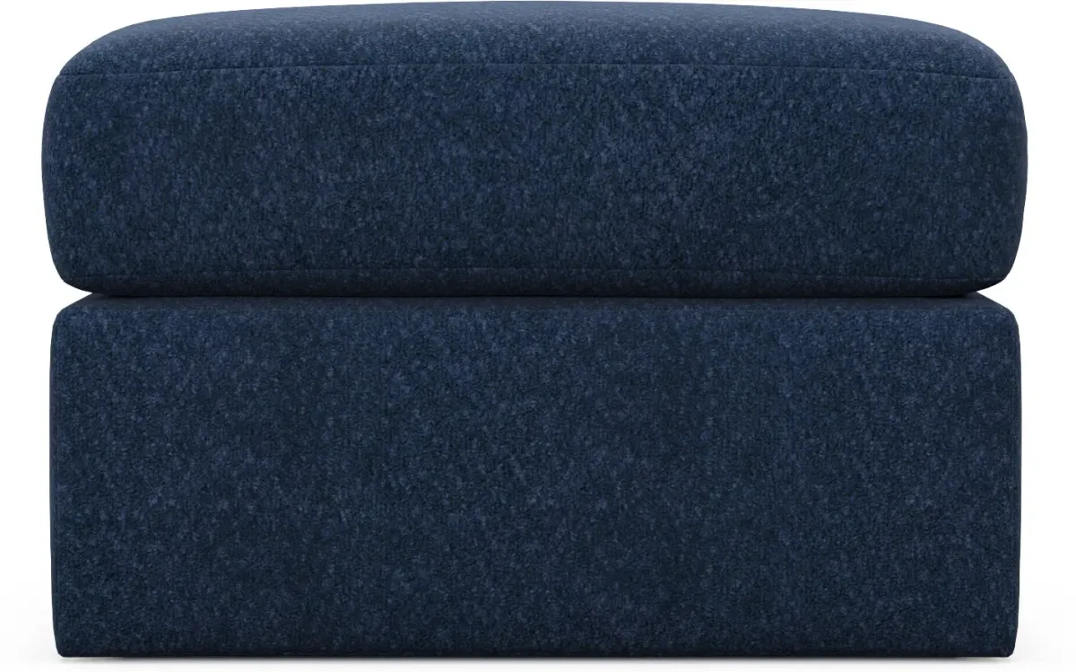 Nest Hybrid Comfort Tall Ottoman - Oslo Navy