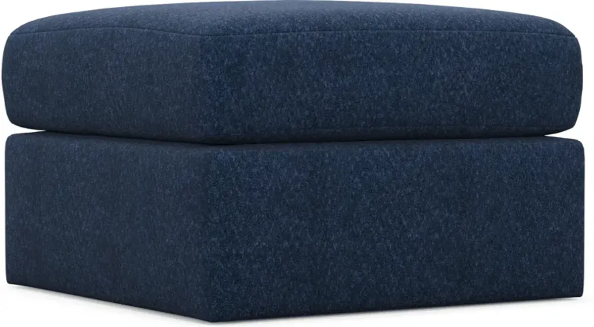 Nest Hybrid Comfort Tall Ottoman - Oslo Navy