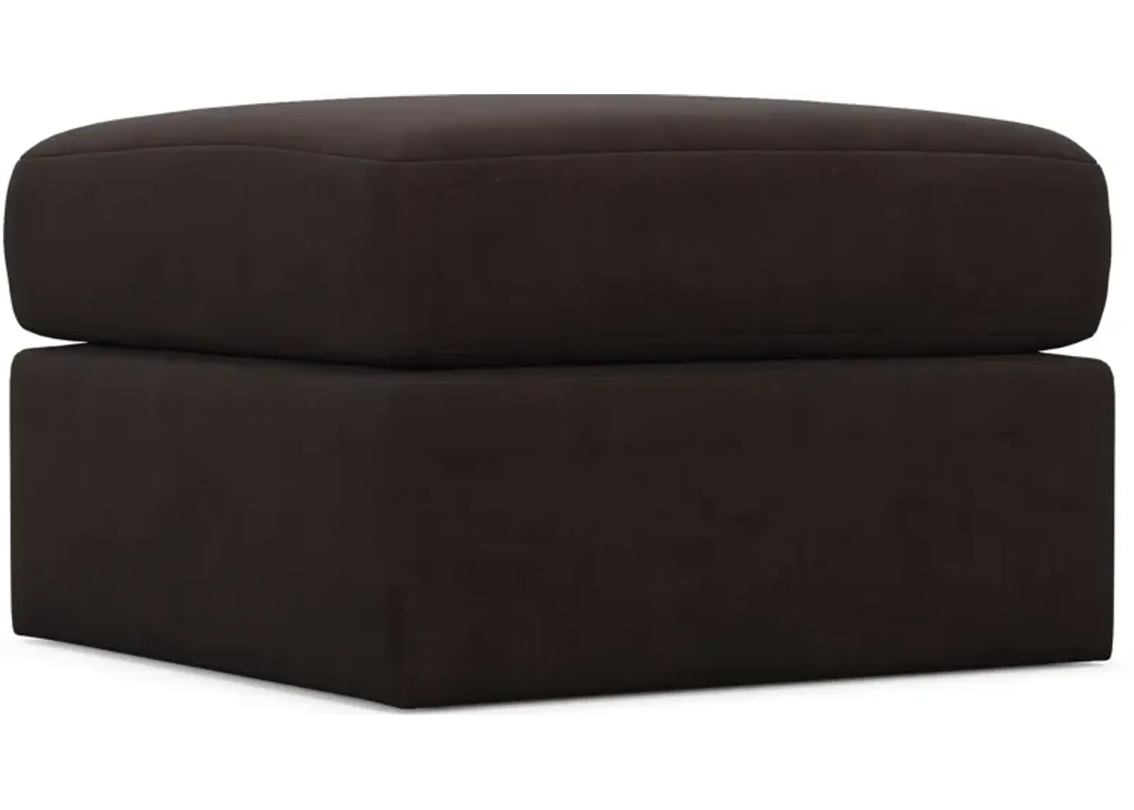 Nest Hybrid Comfort Tall Ottoman - Merrimac Dark Brown