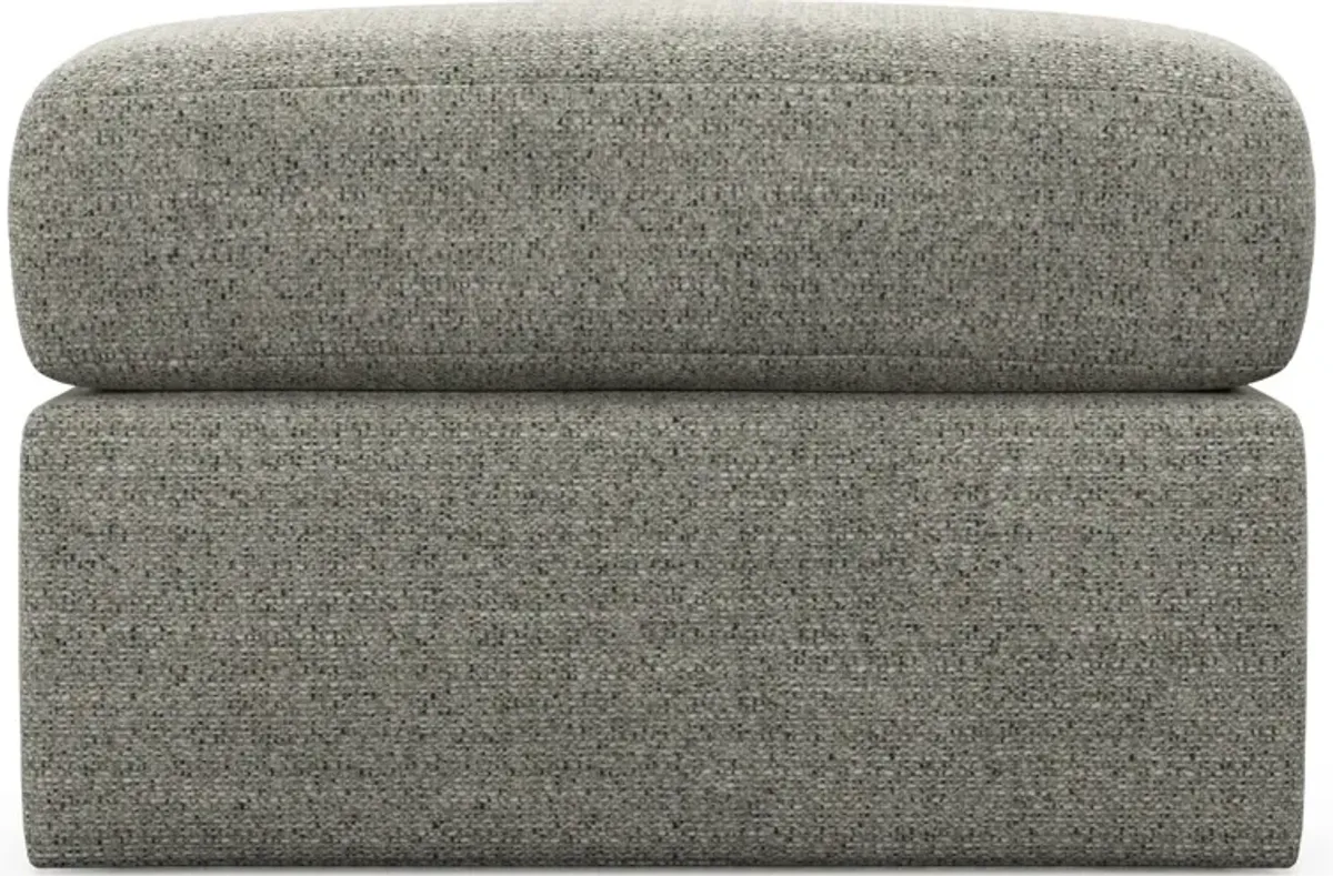 Nest Hybrid Comfort Tall Ottoman - Pandora Pepper