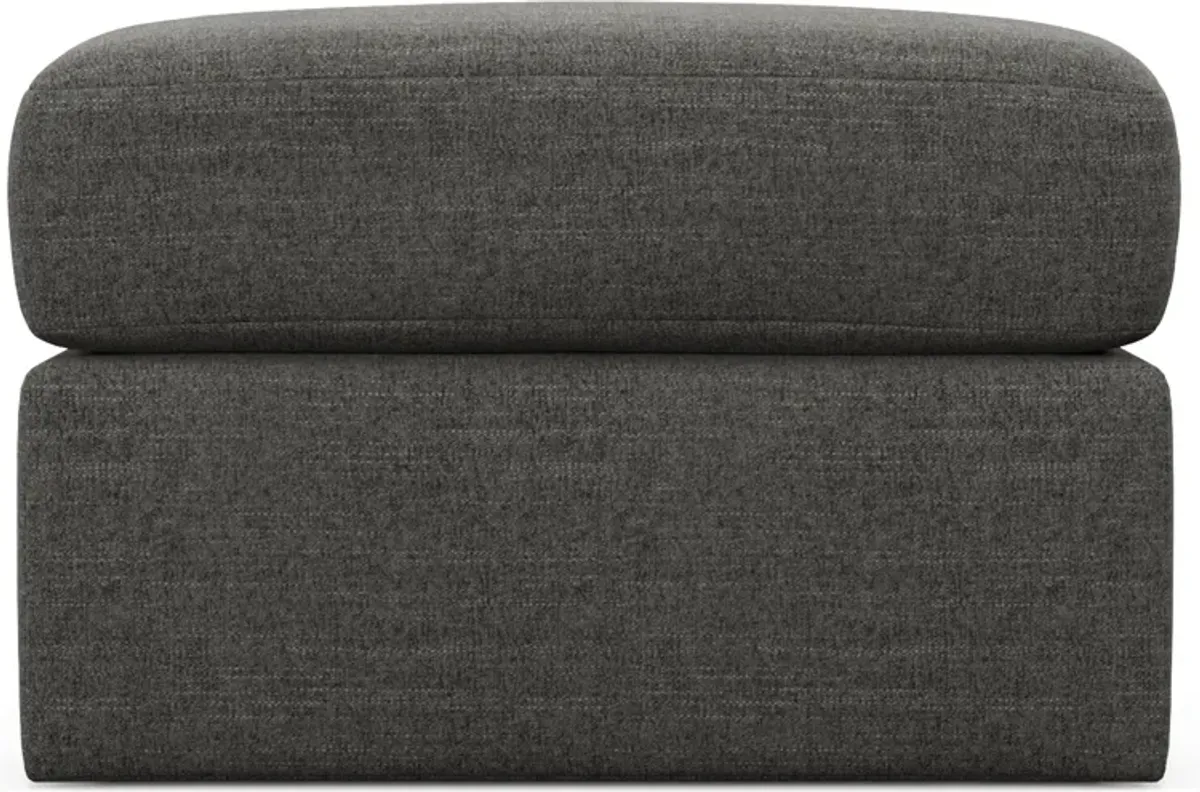 Nest Hybrid Comfort Tall Ottoman - Curious Charcoal