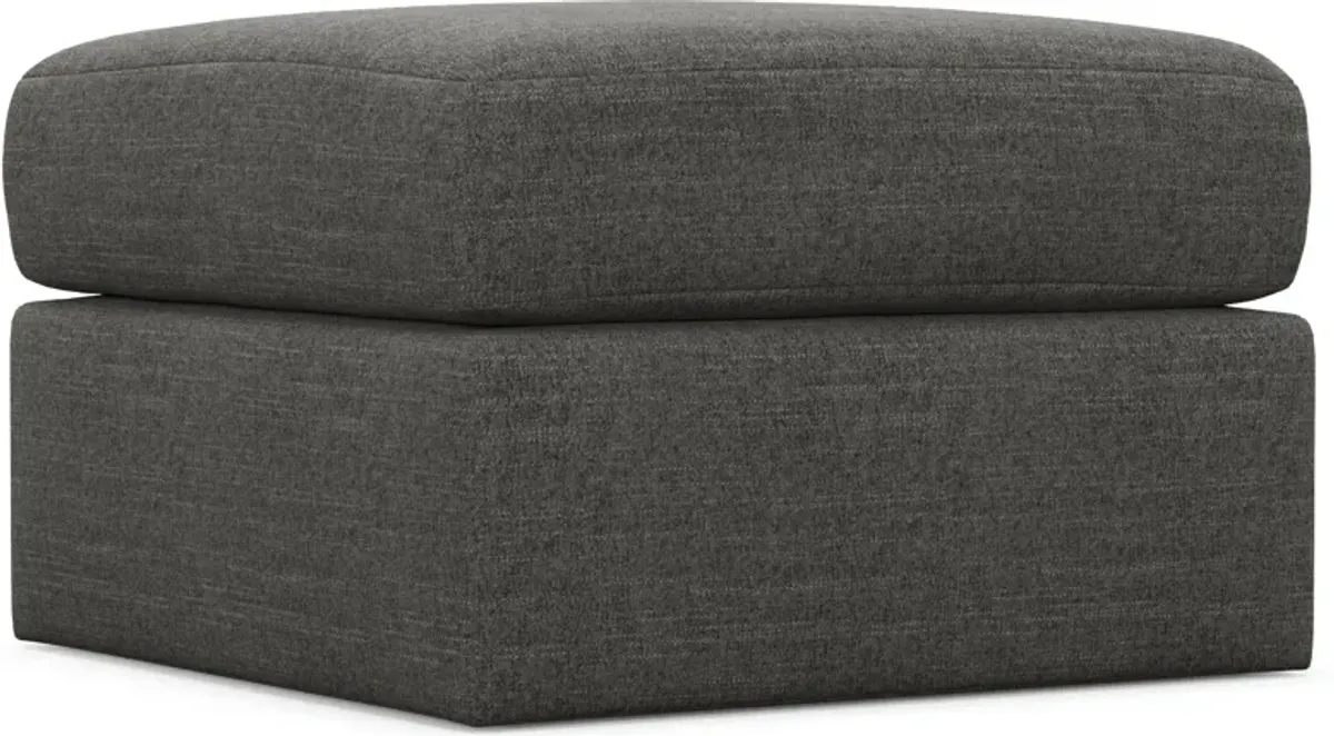 Nest Hybrid Comfort Tall Ottoman - Curious Charcoal