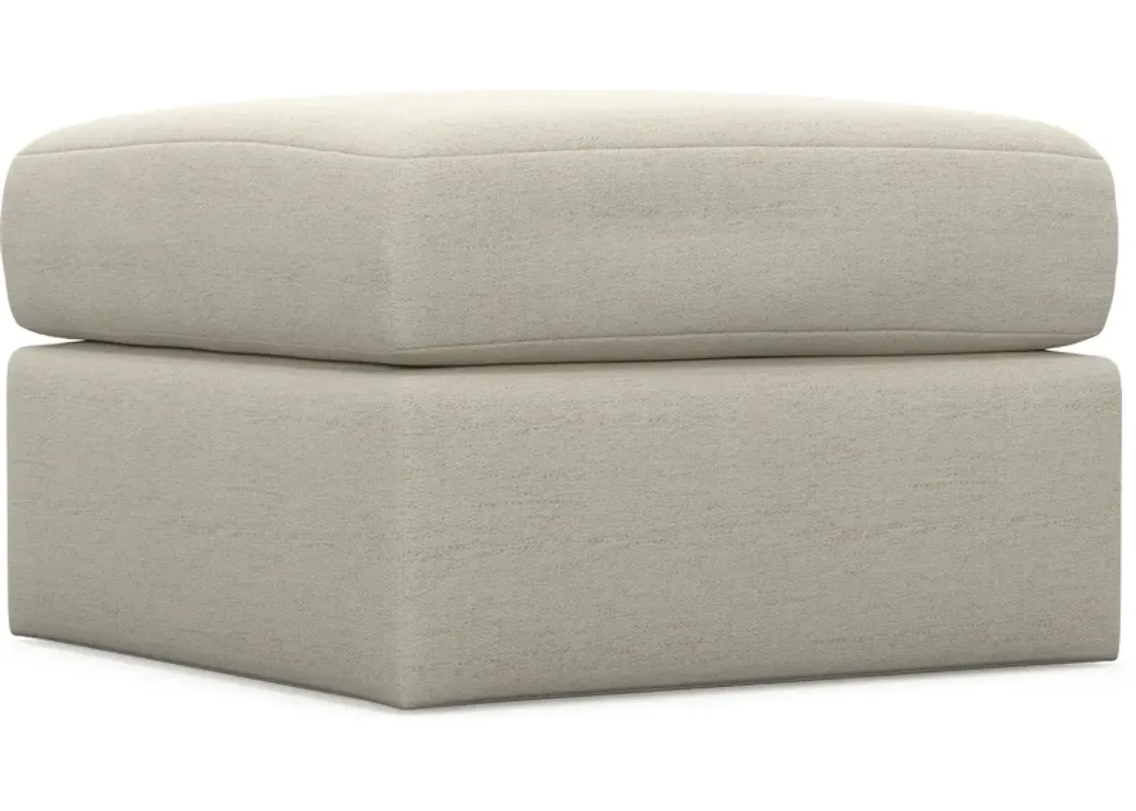 Nest Hybrid Comfort Tall Ottoman - Curious Pearl