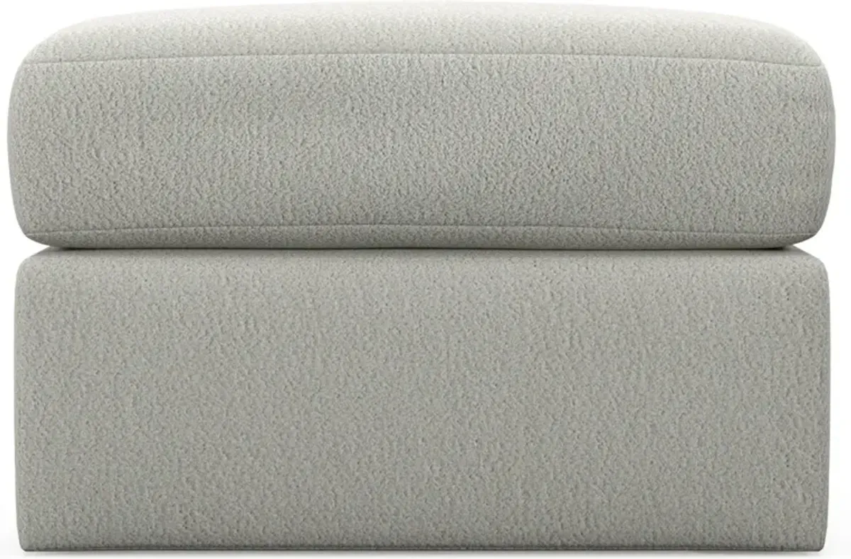 Nest Hybrid Comfort Tall Ottoman - Oslo Snow