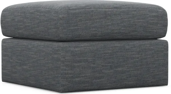 Nest Hybrid Comfort Tall Ottoman - Dudley Indigo