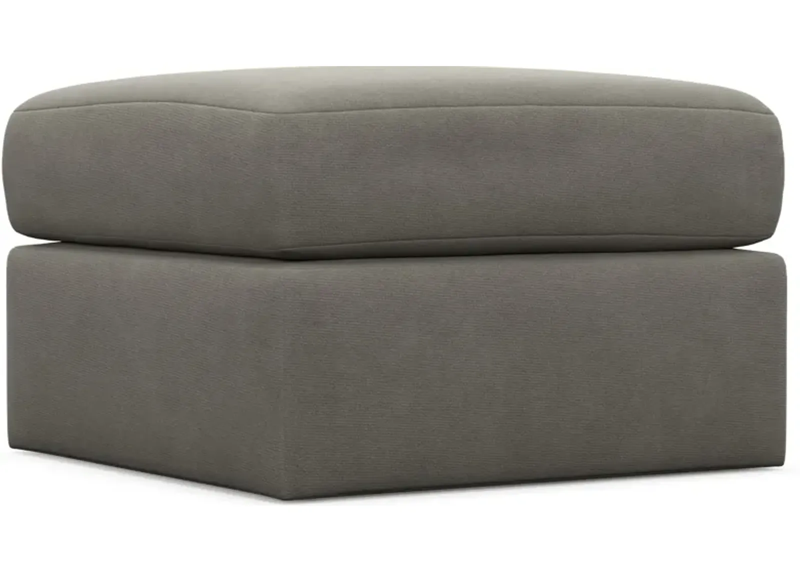 Nest Hybrid Comfort Tall Ottoman - Abington Fog