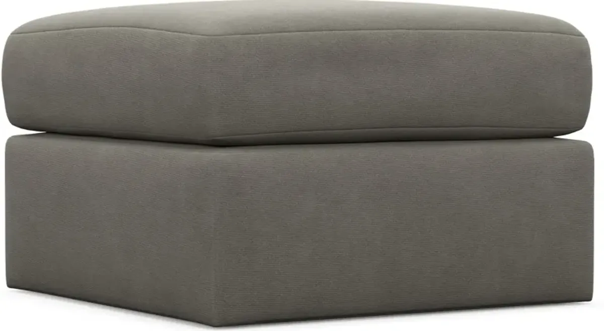 Nest Hybrid Comfort Tall Ottoman - Abington Fog