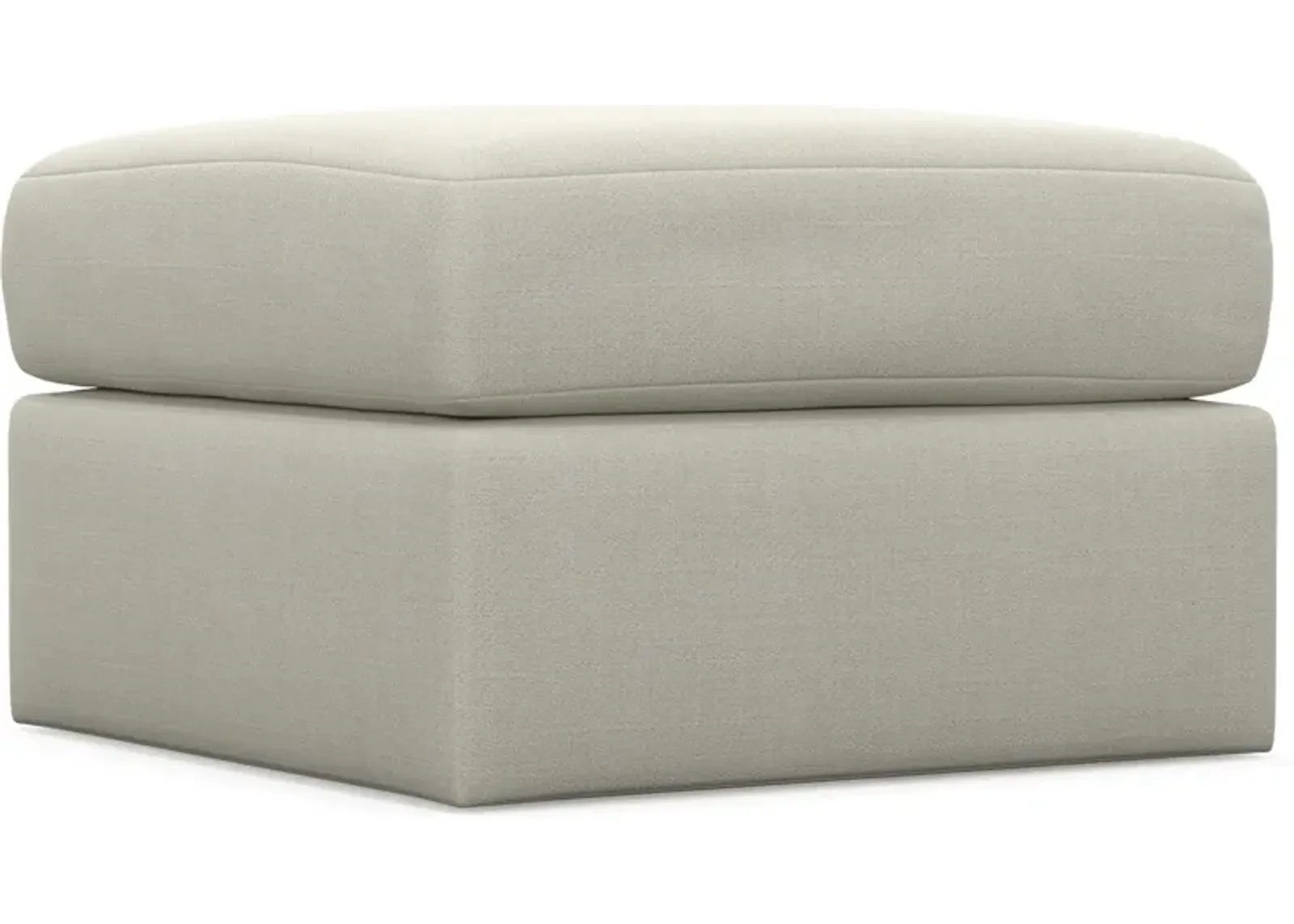 Nest Hybrid Comfort Tall Ottoman - Anders Ivory