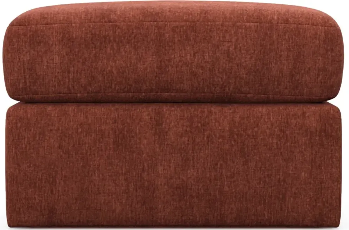 Nest Hybrid Comfort Tall Ottoman - Contessa Paprika