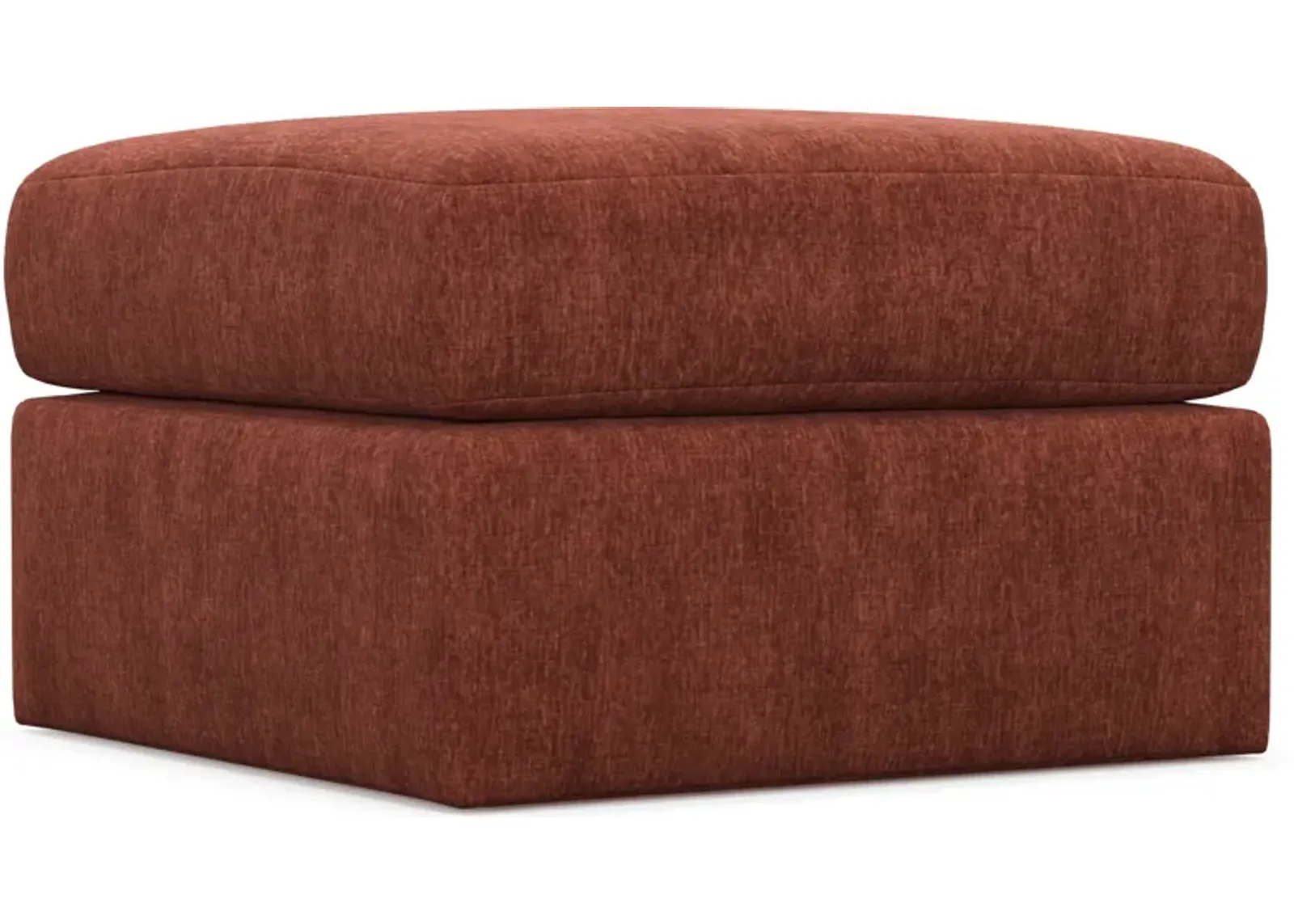 Nest Hybrid Comfort Tall Ottoman - Contessa Paprika