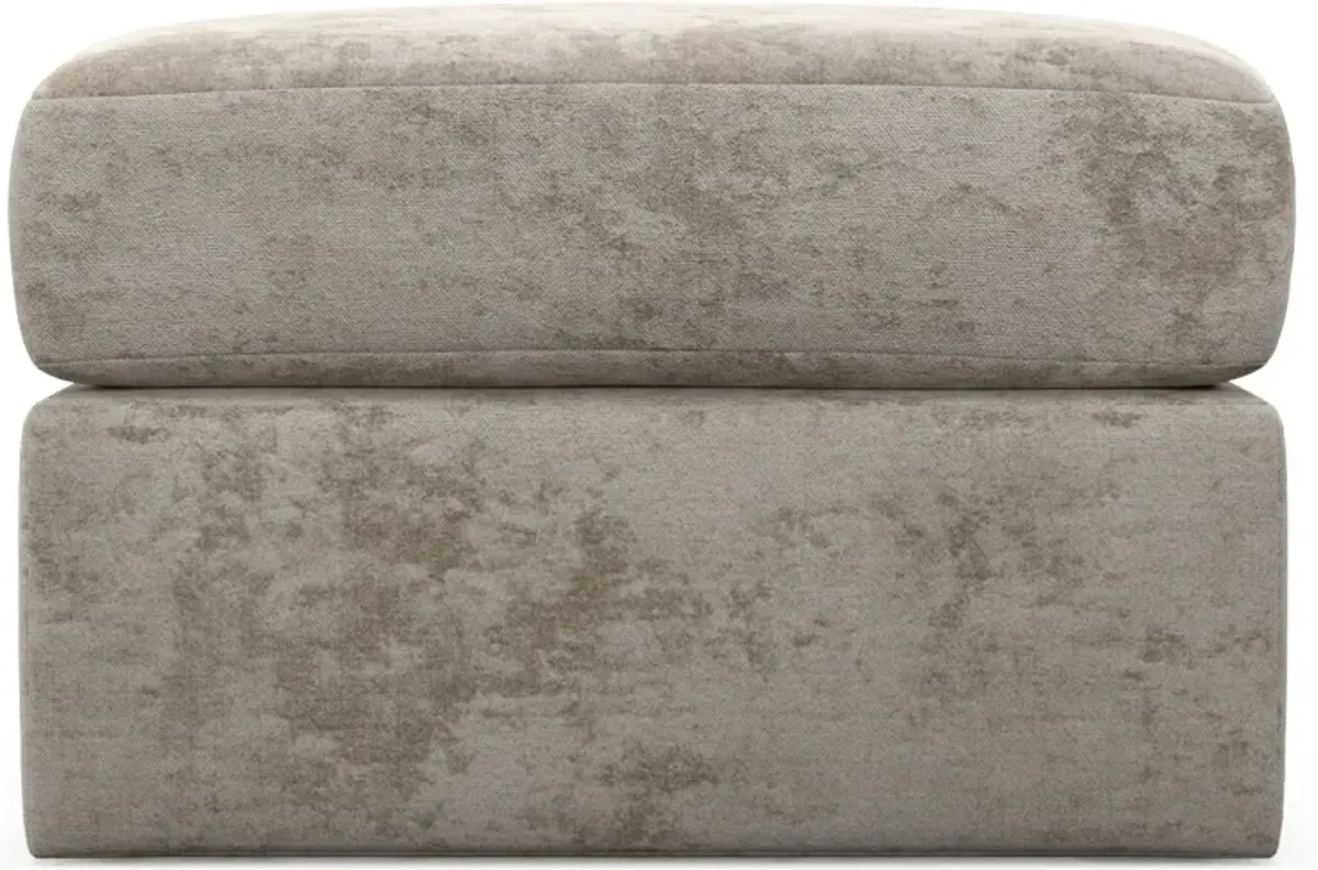 Nest Hybrid Comfort Tall Ottoman - Hearth Cement