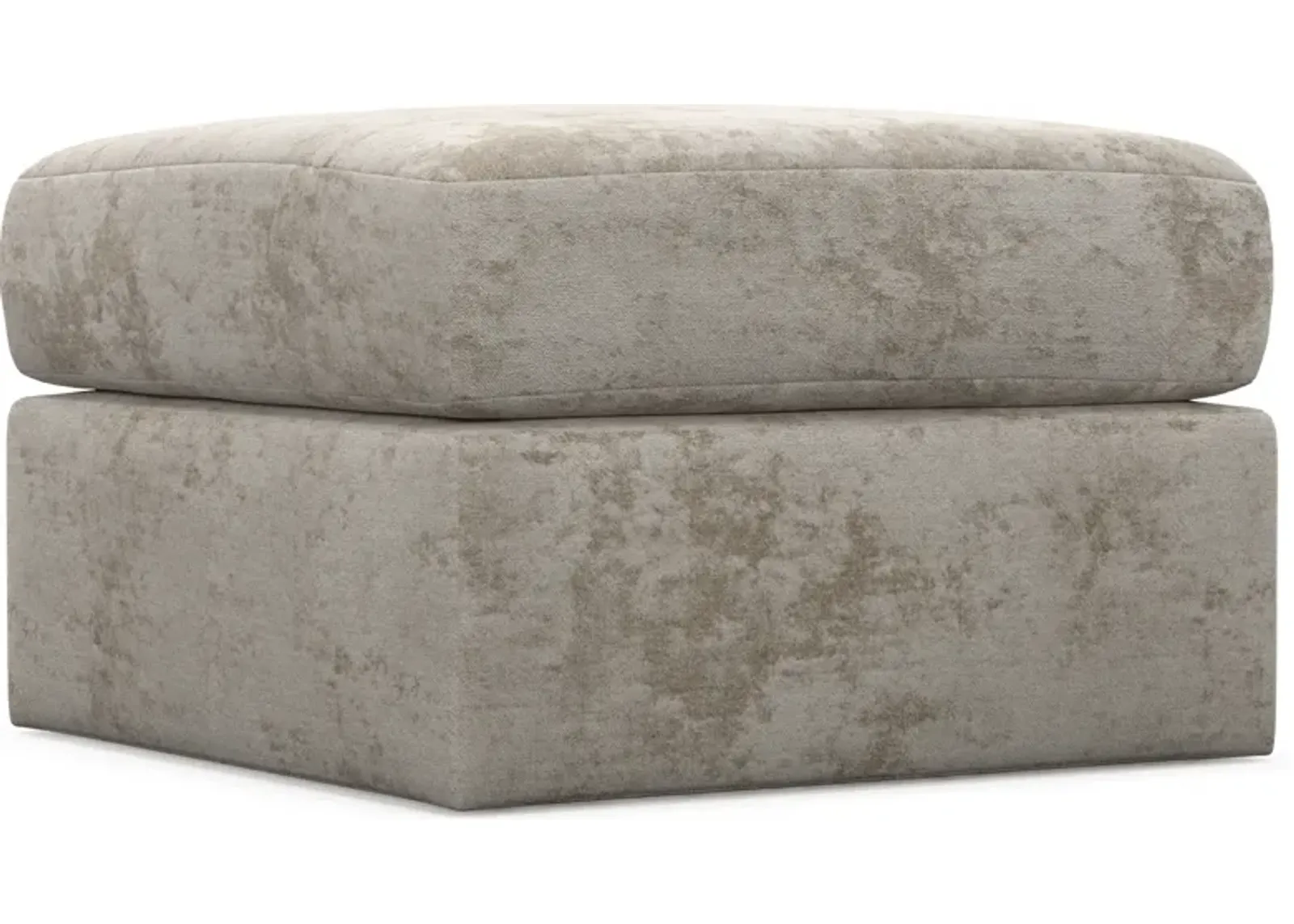 Nest Hybrid Comfort Tall Ottoman - Hearth Cement