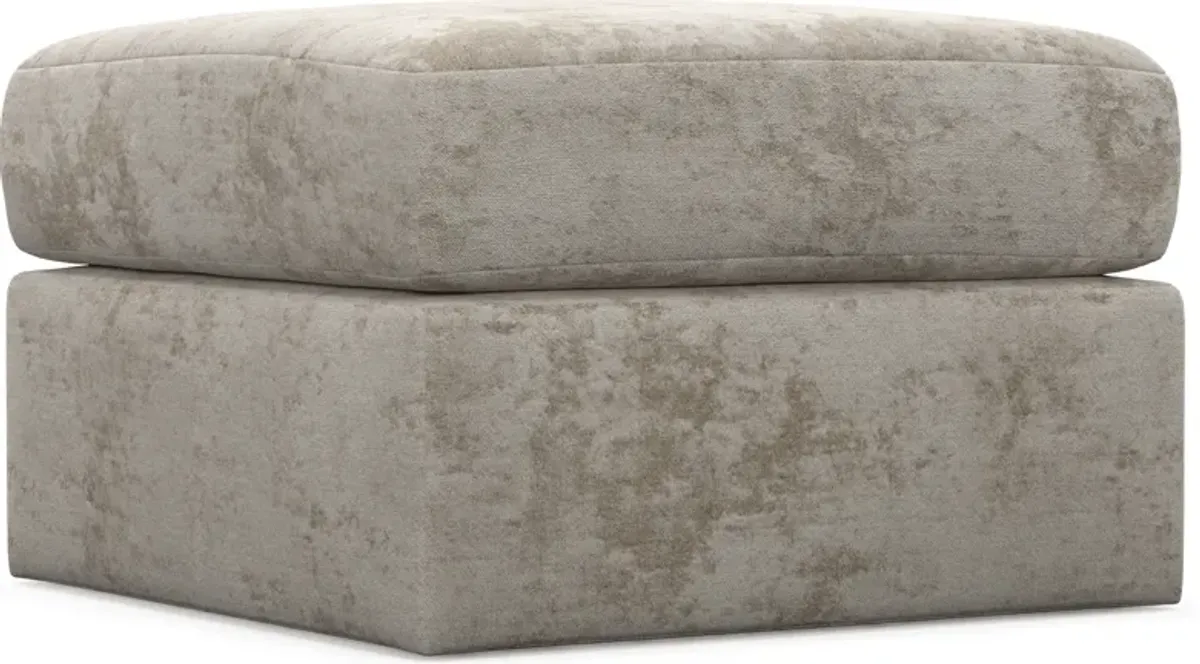 Nest Hybrid Comfort Tall Ottoman - Hearth Cement