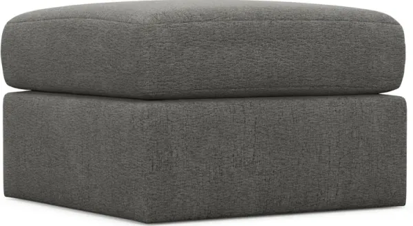 Nest Hybrid Comfort Tall Ottoman - Living Large Charcoal