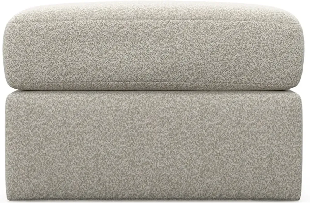 Nest Hybrid Comfort Tall Ottoman - Muse Stone