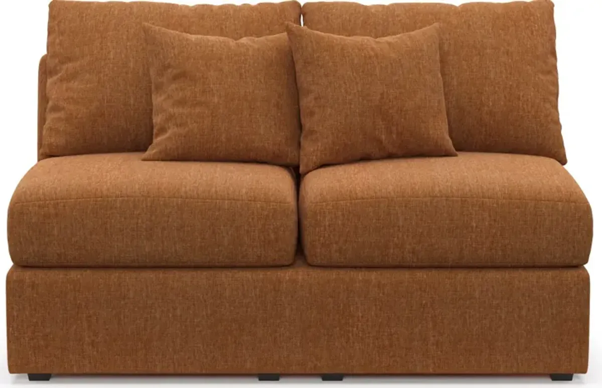 Nest Hybrid Comfort Armless Loveseat - Contessa Ginger