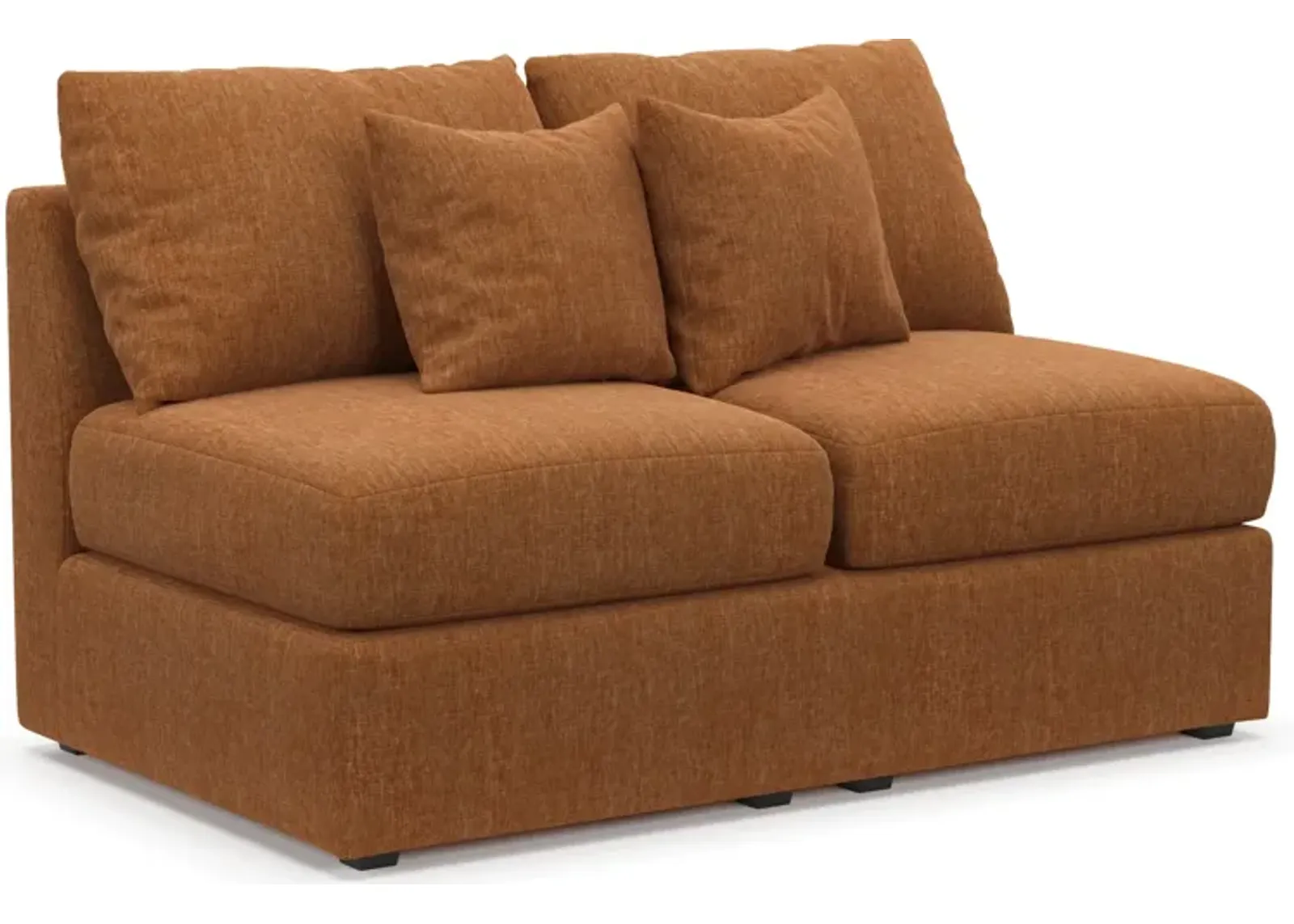 Nest Hybrid Comfort Armless Loveseat - Contessa Ginger