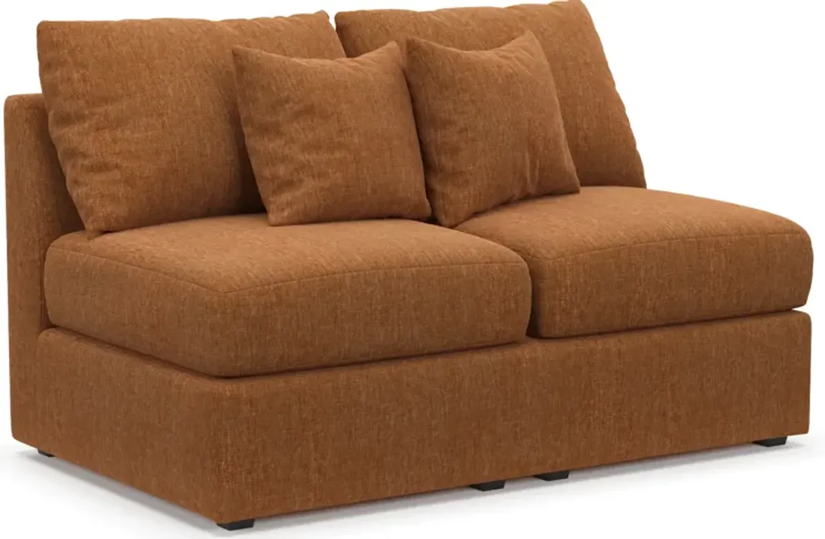 Nest Hybrid Comfort Armless Loveseat - Contessa Ginger