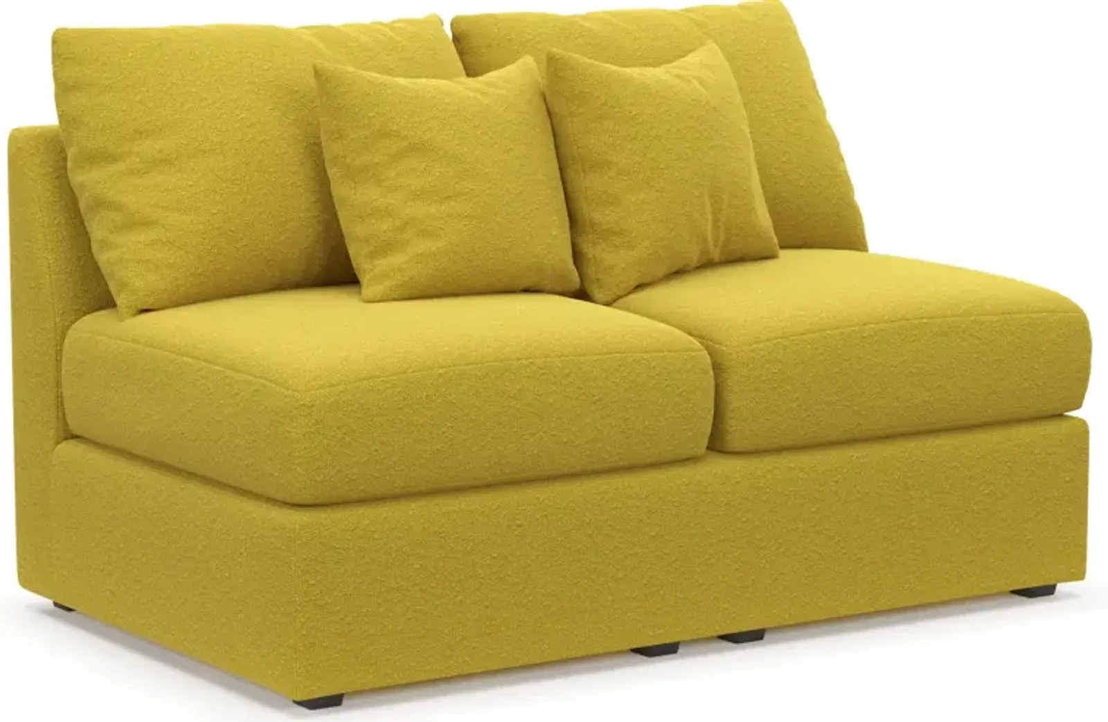 Nest Hybrid Comfort Armless Loveseat - Bloke Goldenrod