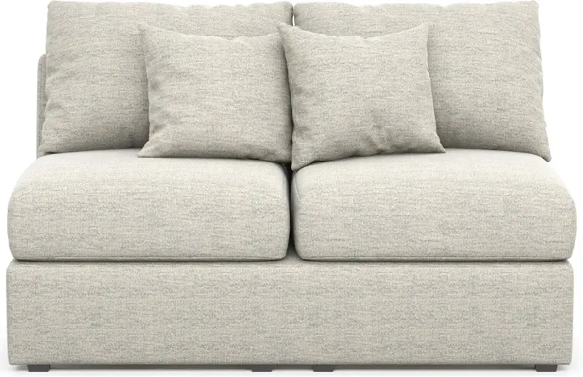 Nest Hybrid Comfort Armless Loveseat - Merino Chalk