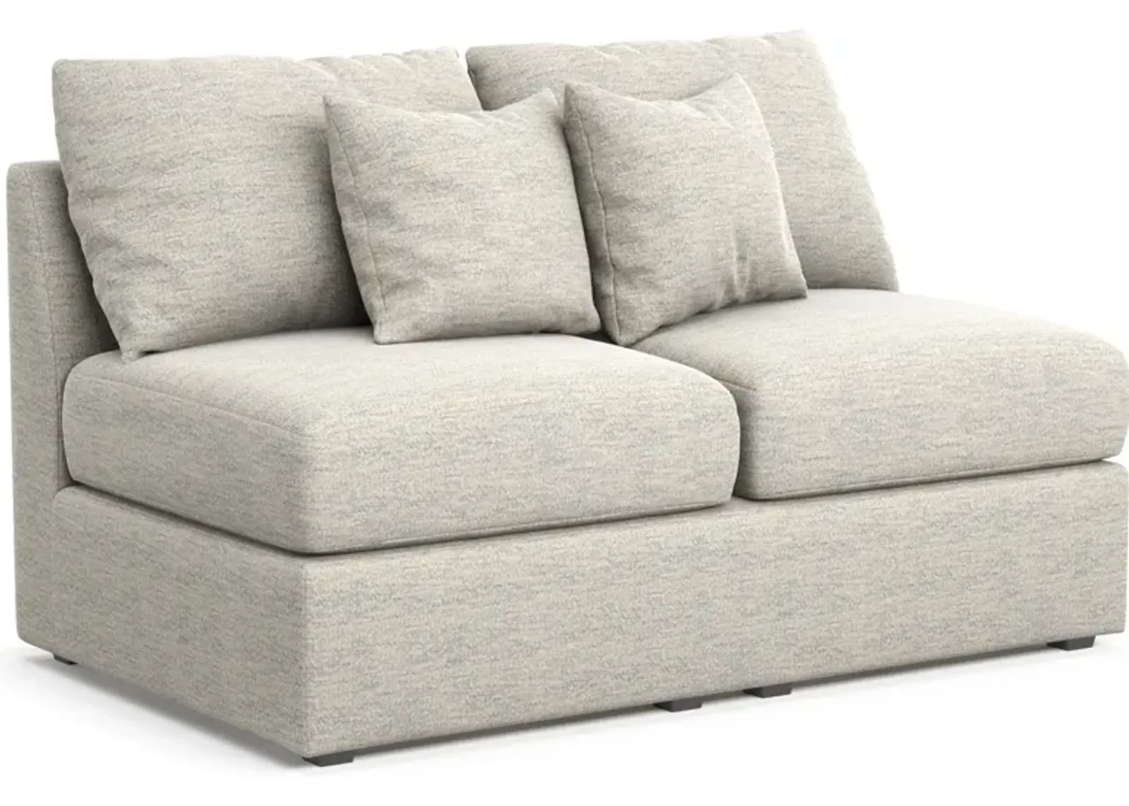 Nest Hybrid Comfort Armless Loveseat - Merino Chalk