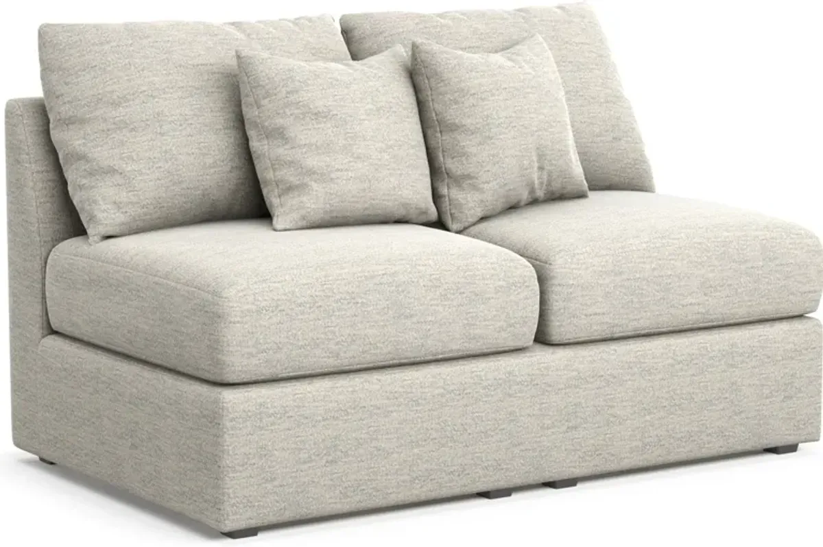 Nest Hybrid Comfort Armless Loveseat - Merino Chalk