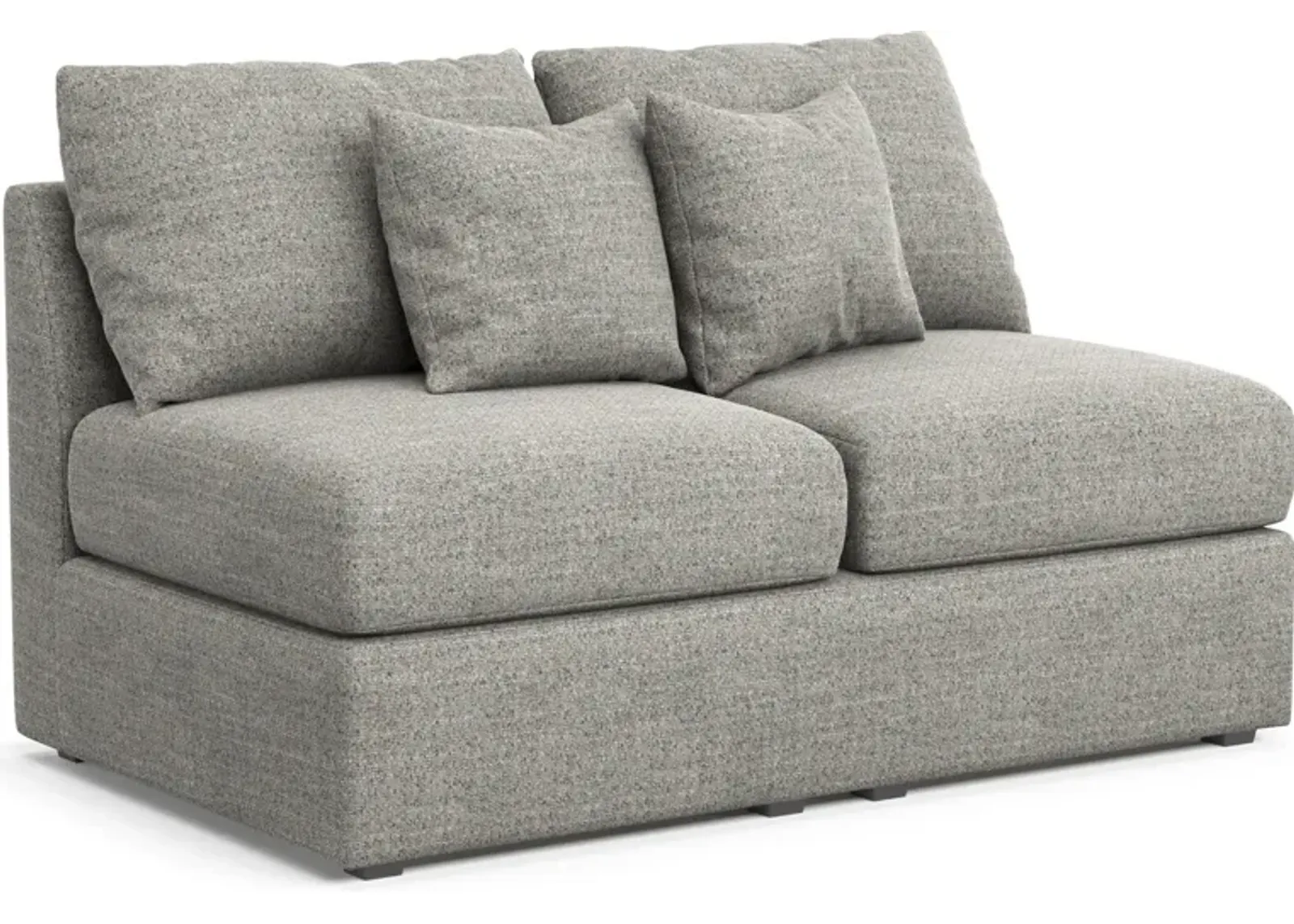 Nest Hybrid Comfort Armless Loveseat - Pandora Pepper