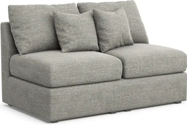 Nest Hybrid Comfort Armless Loveseat - Pandora Pepper