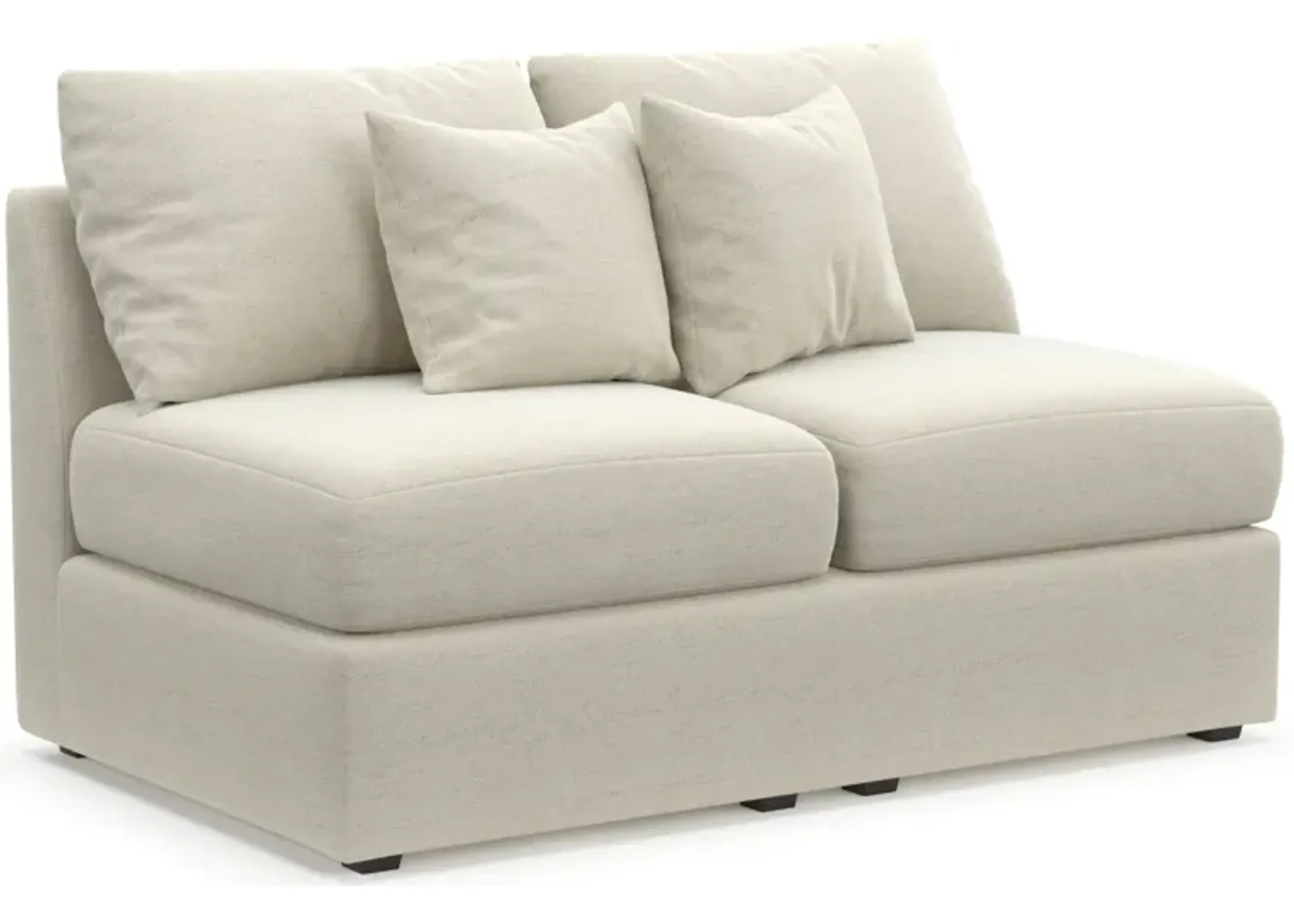 Nest Hybrid Comfort Armless Loveseat - Curious Pearl