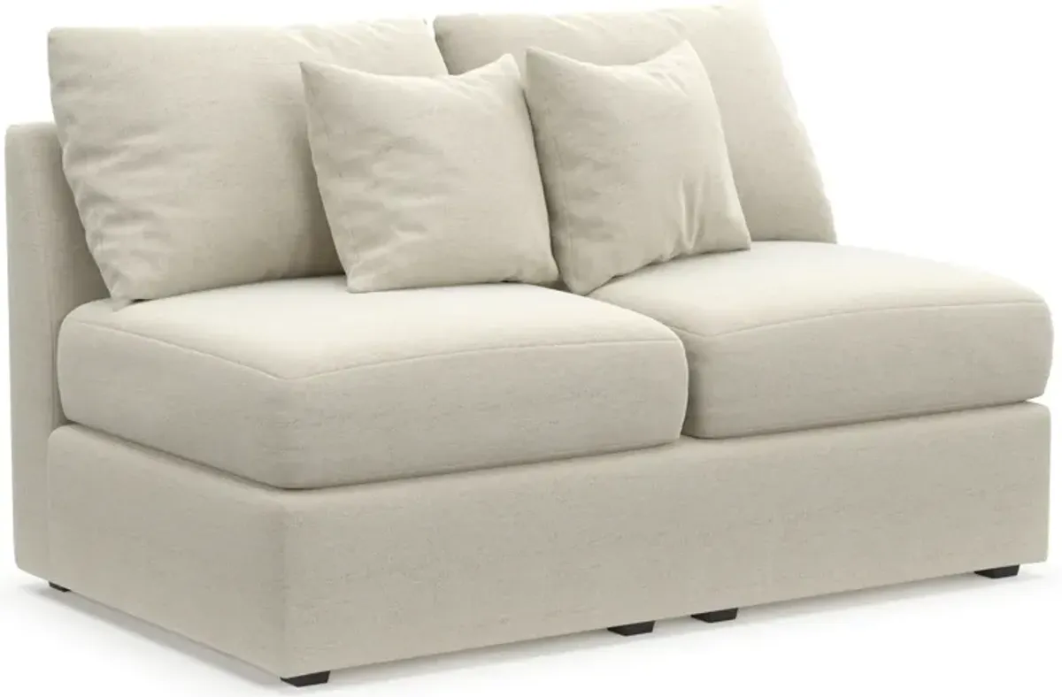 Nest Hybrid Comfort Armless Loveseat - Curious Pearl