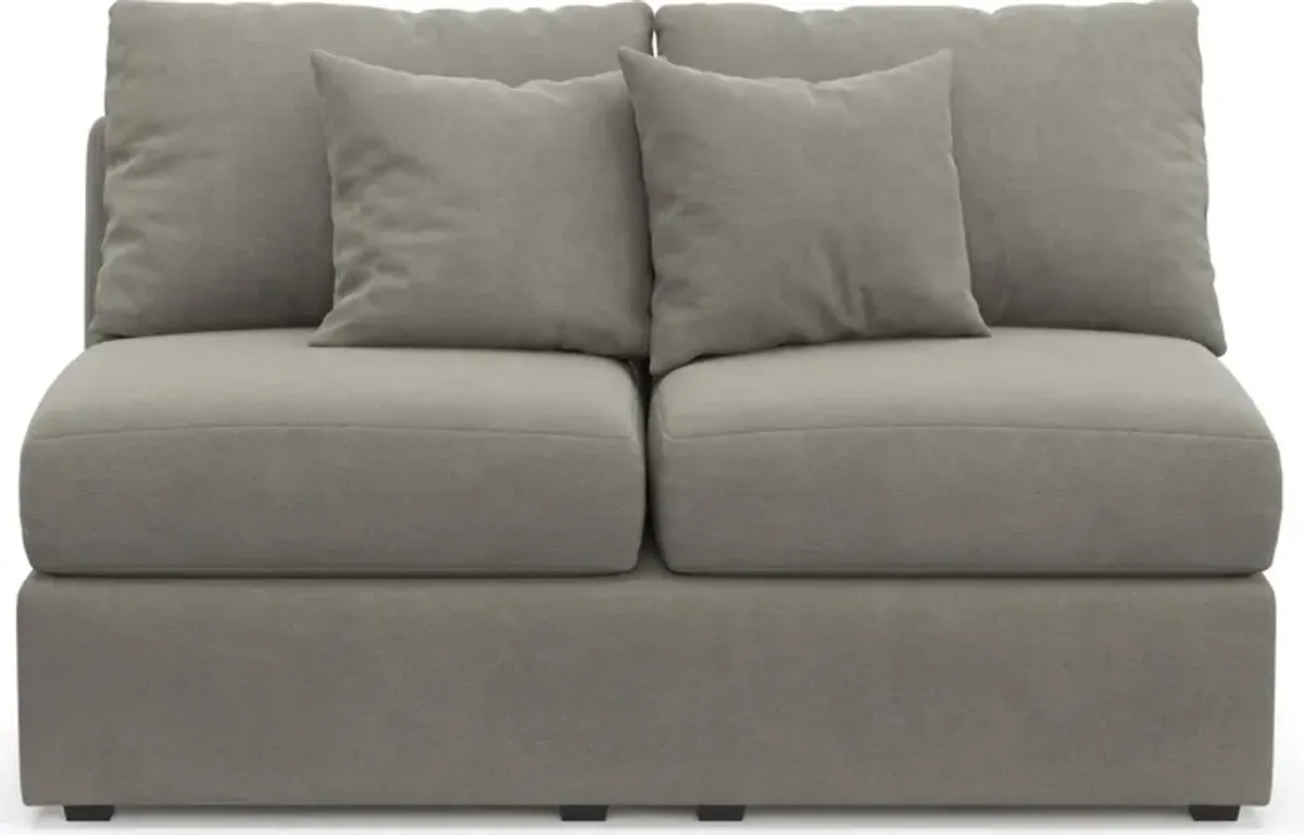 Nest Hybrid Comfort Armless Loveseat - Abington Fog