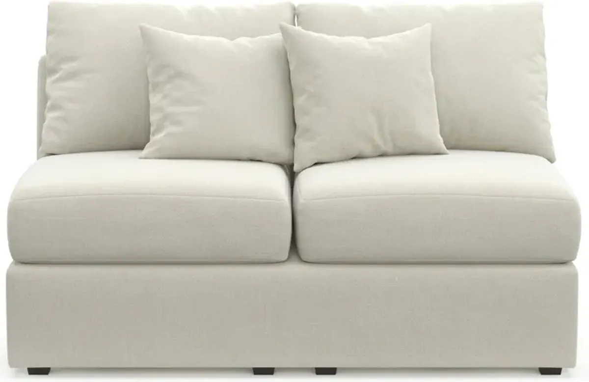 Nest Hybrid Comfort Armless Loveseat - Anders Ivory