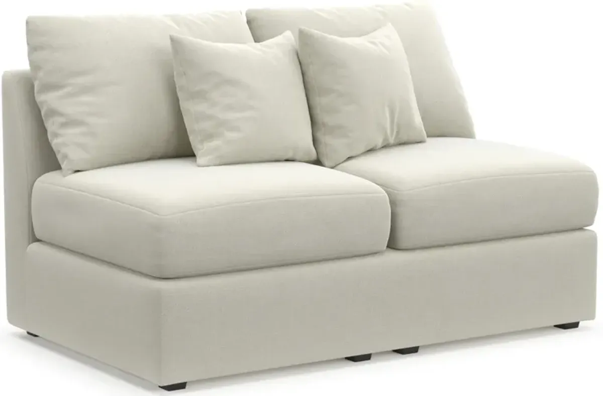 Nest Hybrid Comfort Armless Loveseat - Anders Ivory