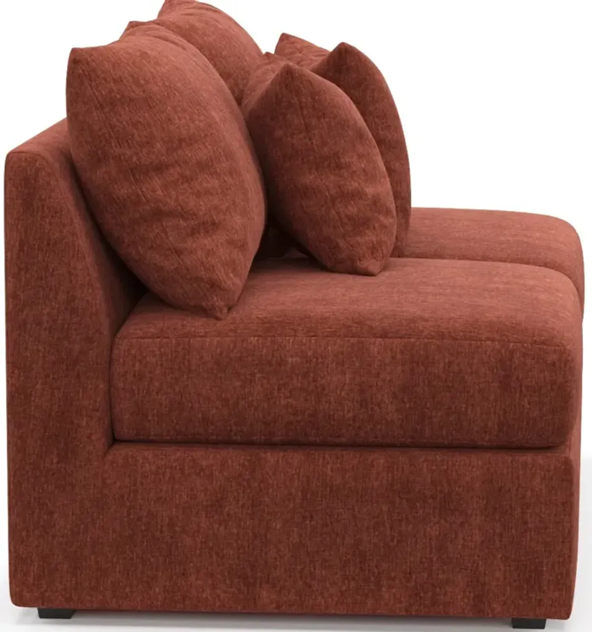 Nest Hybrid Comfort Armless Loveseat - Contessa Paprika