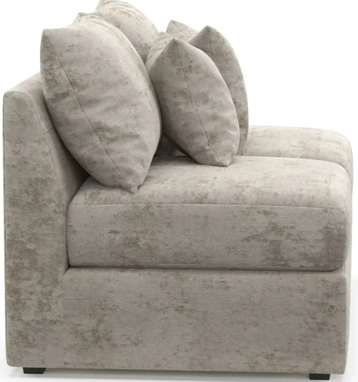 Nest Hybrid Comfort Armless Loveseat - Hearth Cement