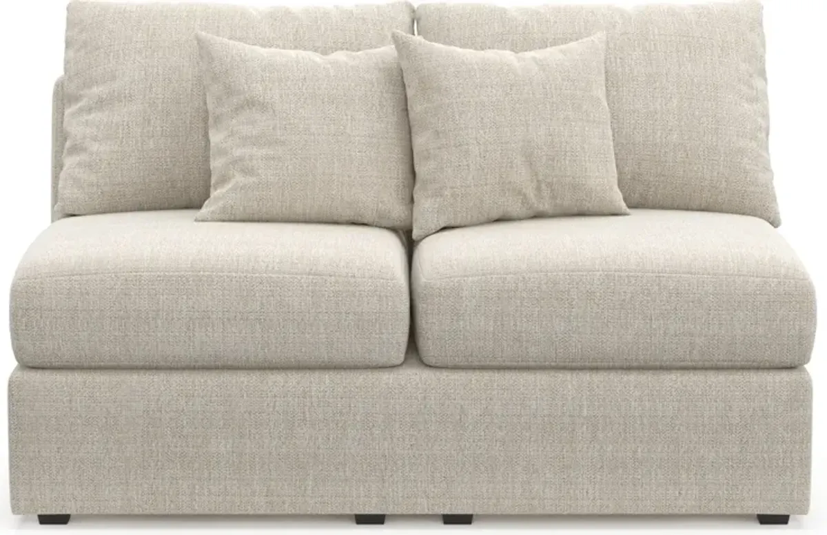 Nest Hybrid Comfort Armless Loveseat - Mason Porcelain